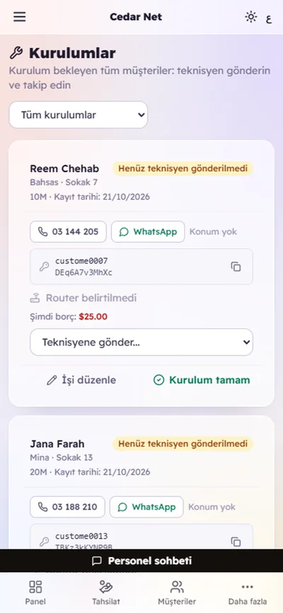 Kurulumlar
